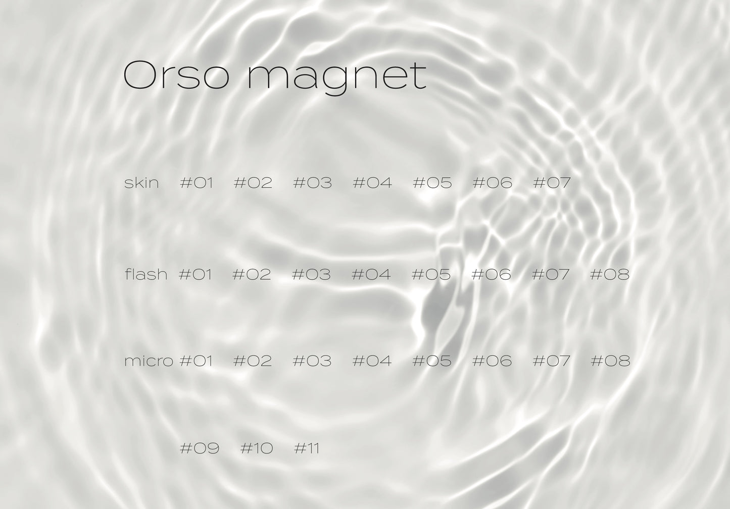 Orso magnet 26色セット