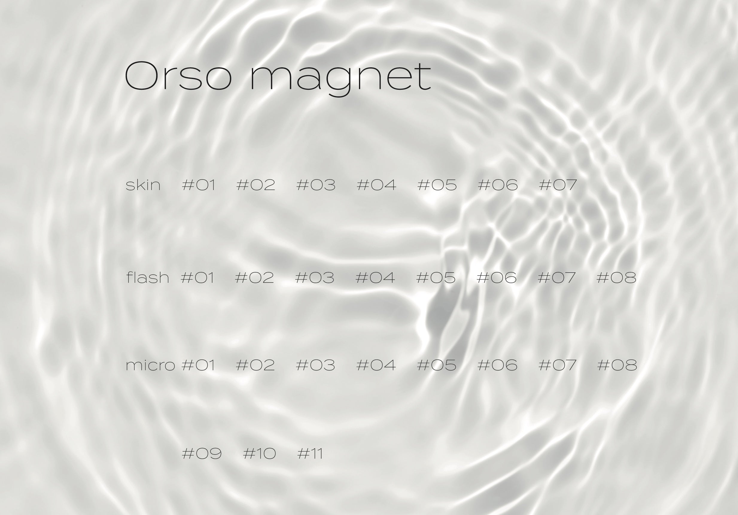Orso magnet 26色セット